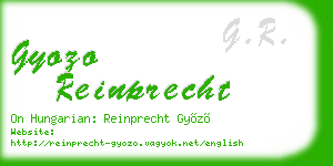 gyozo reinprecht business card