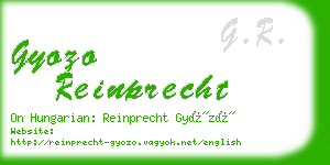 gyozo reinprecht business card